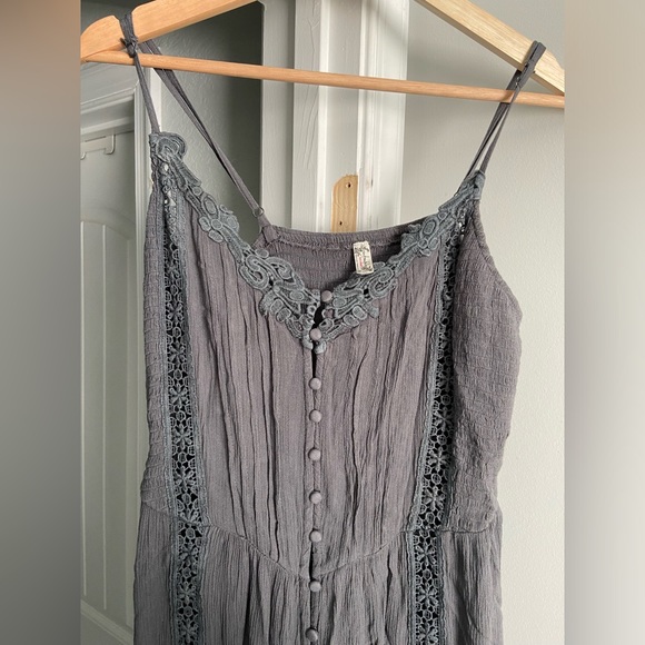 Rare FP gray corset maxi dress - Picture 6 of 7